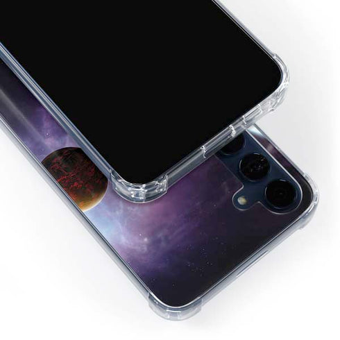 StockTrek Two Planets Born from the Same Star Galaxy A35 5G Clear Case